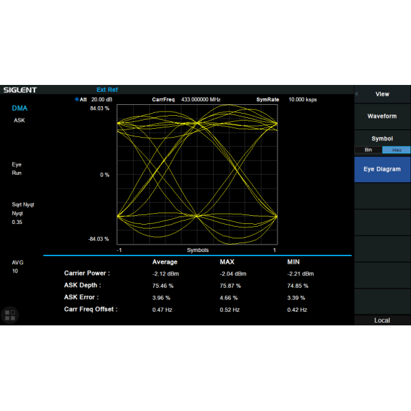SVA1000X-DMA - Siglent SVA1000X Option: Digital Modulation Analysis Function,including ASK, FSK, MSK, PSK, QAM (SW)